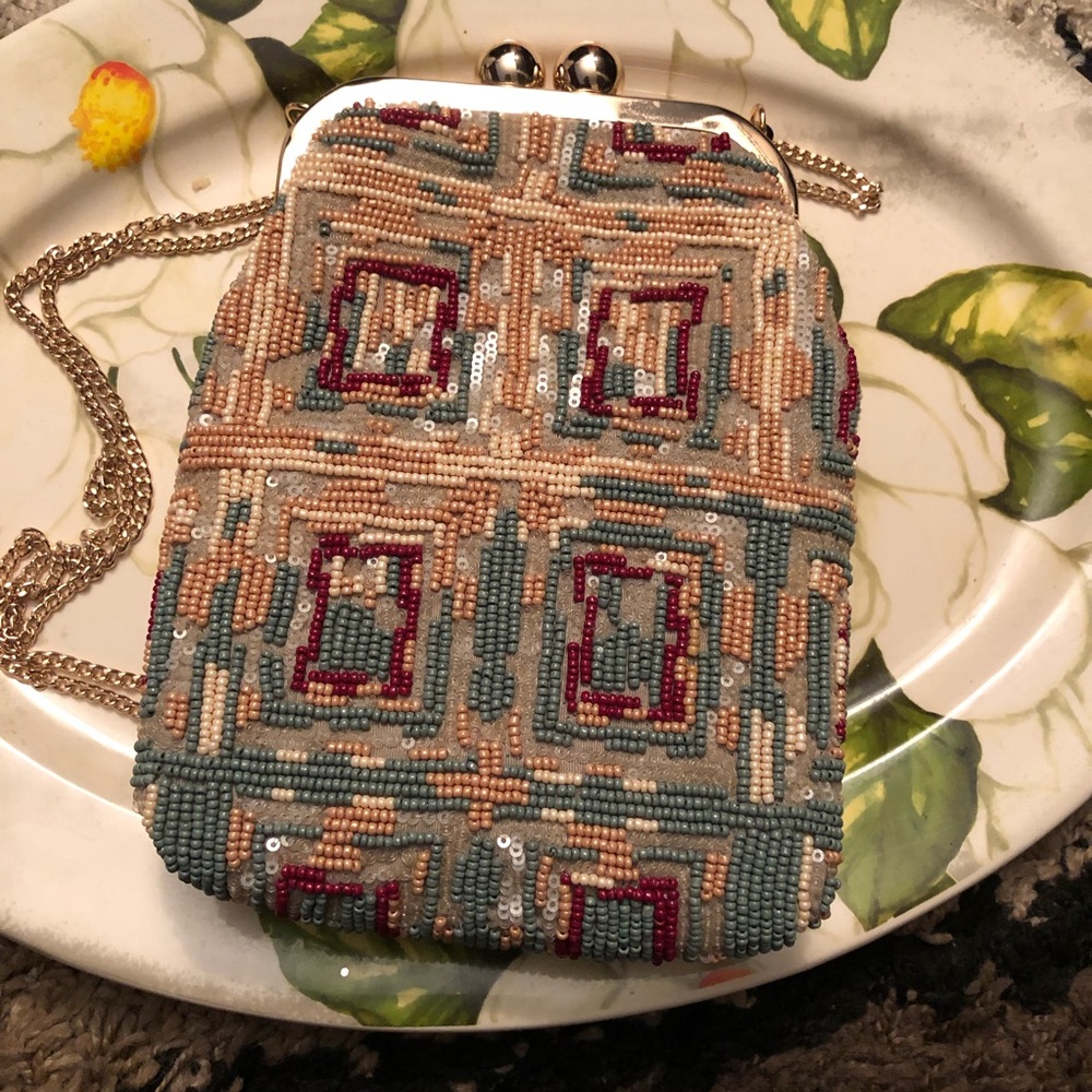 Zara Beaded Crossbody bag with clasp NWTS - Picture 7 of 7